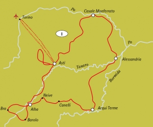 Radtour Piemont